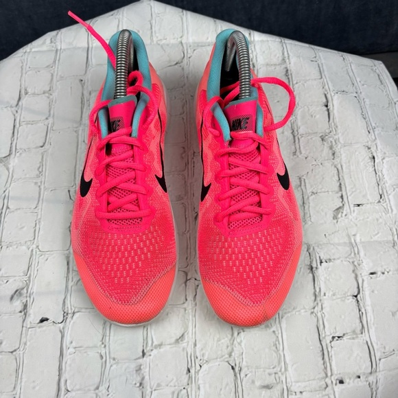 Nike Free RN 2017 (GS) Racer Pink/Black-Lava Glow Kids 7Y = Womens 8.5 - Picture 2 of 9